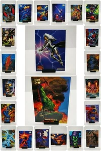 Lot of 22 Marvel Masterpiece Picks Gold Foil Signature Series Canvas Vs Marvel - Picture 1 of 13