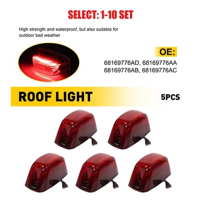 Lámparas LED de techo de cabina roja para Dodge RAM Promaster 1500 2500 3500 14-23 5-50x Foto 1 de 4