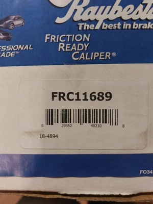 Dodge Ram 1500/2500/3500 2003-08 pinza trasera derecha FRC11689 Raybestos Foto 1 de 4