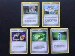 Paquete de 5 tarjetas de entrenador antiguas Pokemon EX rojo fuego y verde hoja - Juego de cartas coleccionables 2004 - Imagen 1 de 5