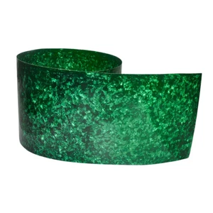 Envoltura de batería 16" x 60" 0,46 mm perla verde instrumento musical hoja decorativa - Imagen 1 de 7