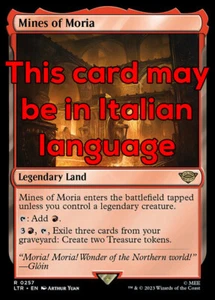 MTG MINES OF MORIA EXC - MINIERE DI MORIA 257 - LTR - MAGIC - Picture 1 of 1