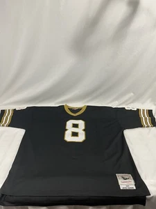 Archie Manning #8 New Orleans Saints Mitchell Ness Black Jersey Mens Sz 56 3XL - Picture 1 of 7