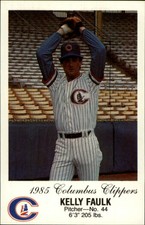 1985 Columbus Clippers Police #10 Kelly Faulk