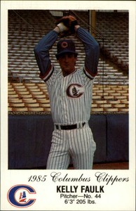 1985 Columbus Clippers Police #10 Kelly Faulk