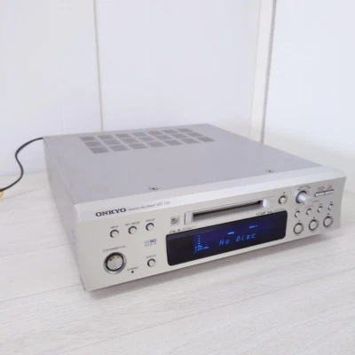ONKYO MD-133 Hi-MD Mini Disc Recorder Silver High Speed MDLP Tested Working - Image 1 of 4