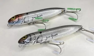 Vintage HEDDON “Zara Spook” Lures, Two Diff. 1 is Rattling,Great/RareColor, READ - Picture 1 of 8