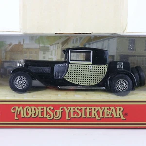 Bugatti T44 Black Models Of Yesteryear Matchbox 1:43 Model Car Yy024a/d - Picture 1 of 4
