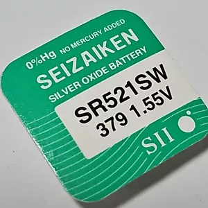379 Seizaiken Batterien SEIKO Knopfzelle JAPAN Uhren-Batterie SR521SW ÖZEN SAAT - Bild 1 von 10