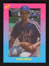 1989 Classic Travel   Keith Miller #16 New York Mets