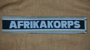 TÍTULOS DE PUÑO DEL EJÉRCITO ALEMÁN AFRIKA KORPS SEGUNDA GUERRA MUNDIAL - REPRODUCCIÓN - Imagen 1 de 3