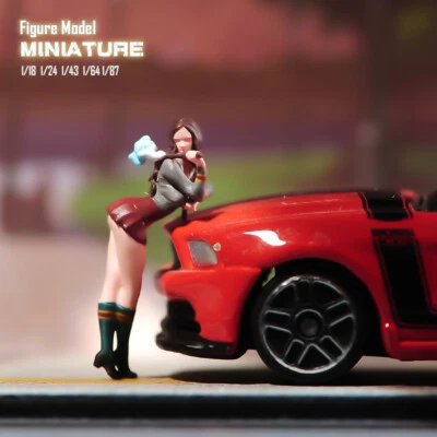 1/18 1/24 1/43 1/64 1/87 Sexy Girl Miniature Model Scene Props Toys Ornaments - Image 1 of 4