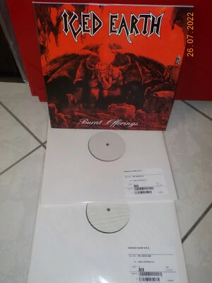  Iced Earth ‎– Burnt Offerings ,metal rare 2lp,Test Pressing vinyl,white label - Image 1 of 2