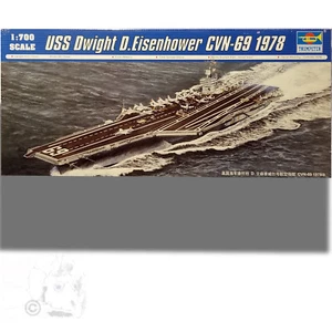TRUMPETER  056081/700 USS DWIGHT D. EISENHOWER CVN-69 1978 AIRCRAFT CARRIER KIT  - Picture 1 of 6