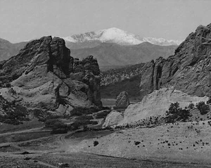 Pikes Peak Garden Of The Gods Vintage 8x10 Reprint Of Old Photo - Bild 1 von 1