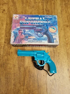 Lethal Enforcers and Gun For Sega MegaCD in Box UNTESTED - Image 1 of 4