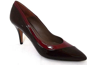 PACO GIL PLUM-RIOJA PATENT LEATHER HEELS LADIES COURT SHOES WOMANS UK 5 - EUR 38 - Picture 1 of 5