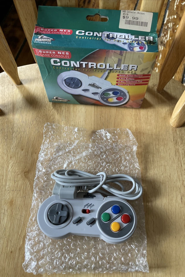 Super SNES NES Controller Pelican PL-100 PL100 PL 100 Super Nintendo NEW IN BOX - Image 1 of 4