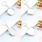 Double Sided Metal Make-up Mirror Foldable Key Pendant Clasp