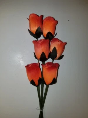 Rosas de madera abiertas 1/2 (colores otoño) Foto 1 de 3