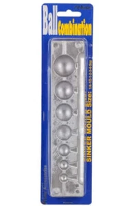 Ball Sinker Mould Combo of 7 from 0.25 to 6 Oz Pro Hunter - Picture 1 of 1
