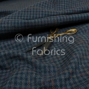 New Modern Thick Durable Unique Weave Blue Upholstery Curtains Furniture Fabric - Picture 1 of 5