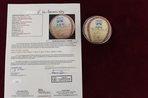 Clevland Indians Greats Multi Signed 1994 Inaugural Ball JSA Coa Indians - Picture 1 of 9