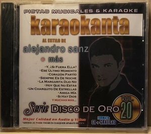 KARAOKANTA - AL ESTILO DE ALEJANDRO SANZ - VOL. 20 (2009 KARAOKE CD) - Picture 1 of 2