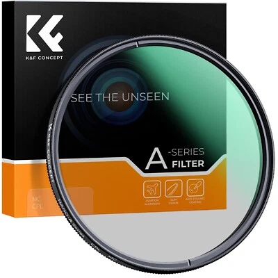 K&F Concept 49mm Circular Polarizer Filter CPL Layer Super Slim Multi Coated - Image 1 of 4