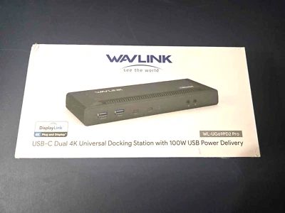 Wavlink WL-UG69PD2 Pro USB-C Dual 4K  Docking Station 100w Dock - Image 1 of 4