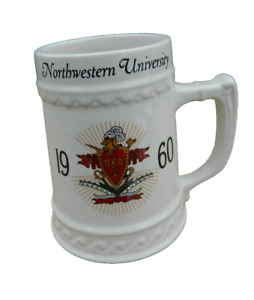 1960 NORTHWESTERN UNIVERSITY Mug* DICK *PI KAPPA ALPHA*NASSAU CHINA-Trenton NJ
