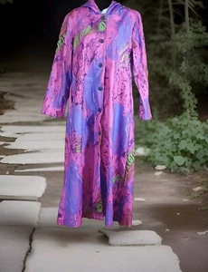 Miss Look Gr. Long Button Down Langarm Taschen Abstrakt Staubtuch - Bild 1 von 10