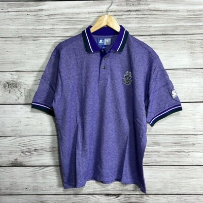 Camisa polo de golf vintage Starter Milwaukee Bucks con logotipo de la NBA L Foto 1 de 4