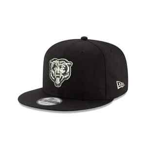 Authentic Men's NFL Chicago Bears New Era 9FIFTY Adjustable Hat -Black / White