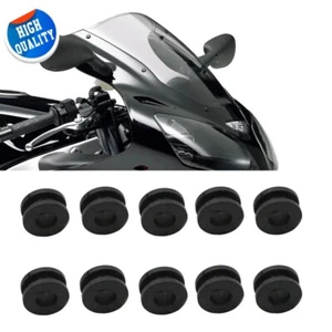 Paquete de 10 ojales de goma para Honda Yamaha Suzuki Kawasaki carenado motocicleta - Imagen 1 de 8