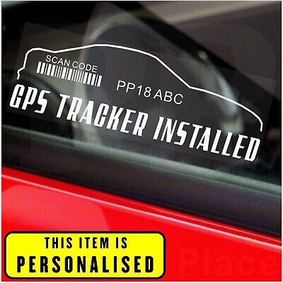 2 X GPS Tracker System Security Window Warning Stickers Alarm Device Sign Car • 3.42€
