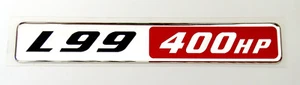 L99 400 HP EMBLEMA LS3 (B) Super Tamaño PLATEADO CAMARO - Imagen 1 de 1