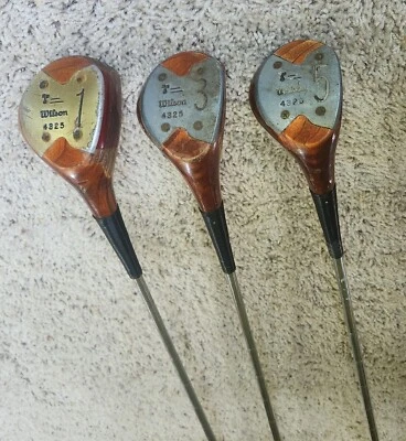 Wilson 4325 Sam Snead Blue Ridge Persimmon Wood Set 1, 3 & 5 REGULAR RH Flex - Image 1 of 4