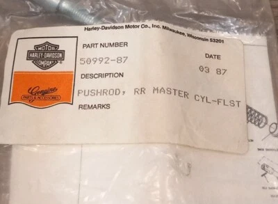 Harley Davidson Master Cylinder Pushrod RR 50992-87 FLSTF - Image 1 of 3