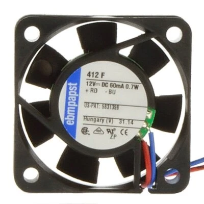 Papst 412 F Lüfter 12V DC 0,7W 60mA 40x40x10mm - Bild 1 von 2