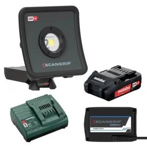 SCANGRIP LED Bau Strahler Arbeitsleuchte Lampe Nova 2 CAS SET Akku 18 V Netzteil - Bild 1 von 30