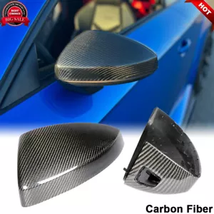 For AUDI TT TTS TTRS R8 16-20 Carbon Fiber Side Wing Mirror Covers Replacement - Foto 1 di 12
