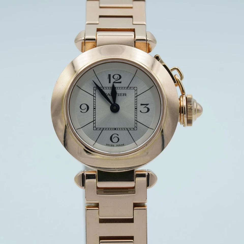 Cartier Pasha Quartz Ladies Watch 27Mm 18K 750 Gold 3133 Rose Gold 95 Gr. - Image 1 of 4