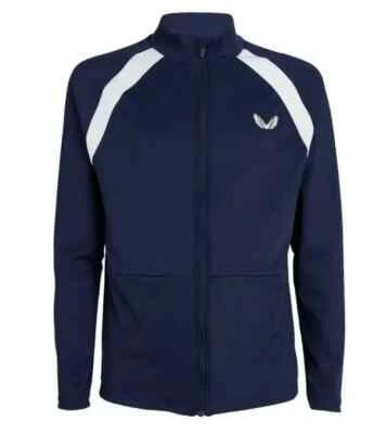 Castore Golf Jacke mit durchgehendem Reißverschluss, marineblau, mittel, NEU