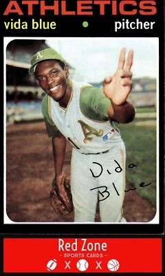 Topps 1971 - #544 Vida Blue EX+ juego casi nuevo descanso. Foto 1 de 2