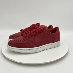 Nike Air Jordan 1 Retro Low Women Size 7 AH7232-623 Gym Red Leather Shoes - Picture 1 of 14