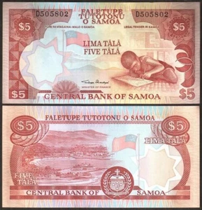 Samoa - 5 Tala 2002 UNC Pick 33a Lemberg-Zp - Picture 1 of 1