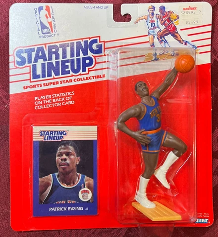 1988 Patrick Ewing Kenner NBA Starting Lineup Action Figure Sealed MOC Cover