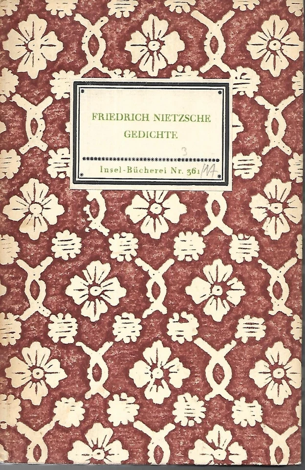 Island = Library 361/1 A: F. Nietzsche - poems - Image 1 of 1