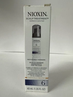 Nioxin System 6 tratamento para couro cabeludo 1,35 fl oz/40 ml NOVO COM CAIXA - Imagem 1 de 4